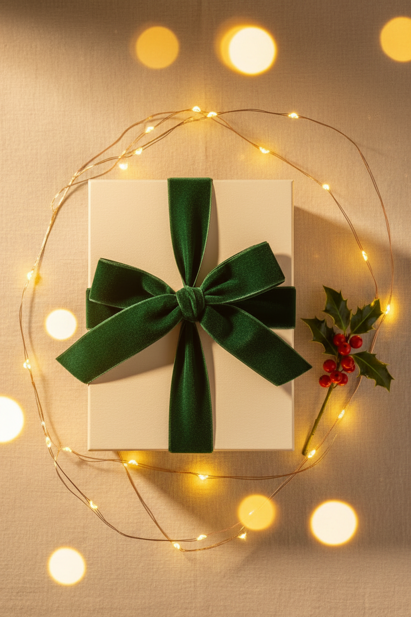 Hearth & Holly Ivory Box with Fairy Lights
